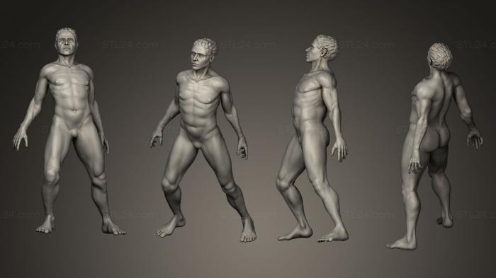 Figurines heroes, monsters and demons (New comer, STKM_0293) 3D models for cnc